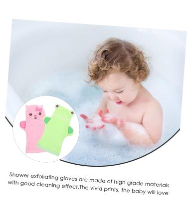 FRCOLOR 6 Pcs Bath Mittens - Exfoliating Body Scrubber for Kids | Animal Shower Wash & Baby Sponge | Ideal for Bathing & Showering - Buy Online on GoSupps.com