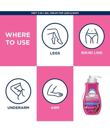 Veet Gel Hair Remover Cream with Essential Oils - 13.50 oz | International Shipping Available - Buy Online on GoSupps.com