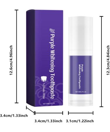 Lila Toothpaste for White Teeth - Purple Toothpaste for Whitening & Stain Removal (2 Pieces) - Buy Online on GoSupps.com