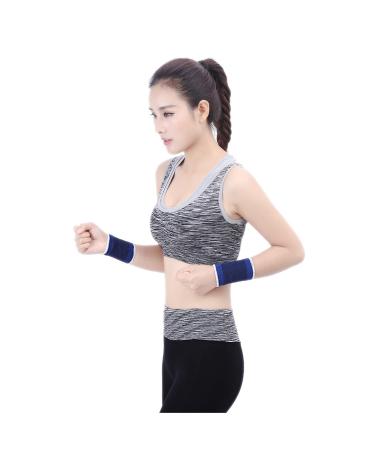 Wrist Brace for Carpal Tunnel - Polyester/Cotton Knitted Basketball Support - Blue | 1 Pair Sports Protective Gear - Buy Online on GoSupps.com