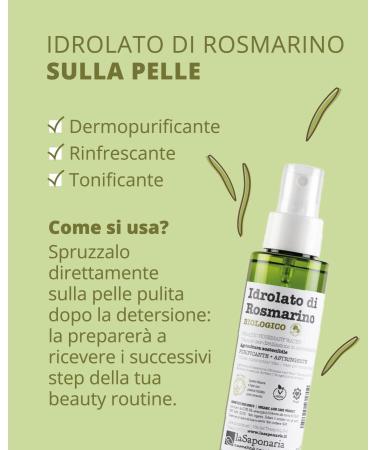 The Soapbox La Saponaria Organic rosemary hydrosol 100 ml - Buy Online on GoSupps.com