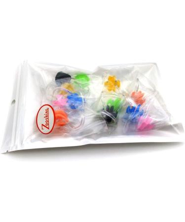 BRBD Waterproof Silicone Swimming Nose Clip Plugs for Adults & Children 7+ - 12 Pack - Buy Online on GoSupps.com