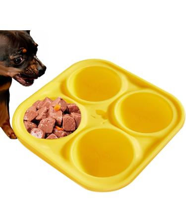 Pupsicle Treat Tray Mold- Silicone Dog Treats Molds| Freeze Refill Treats to Fill Yogurt| Reusable Treat Tray Silicone Molds Making| Cavities Reusable Dog Treat Tray for Freezing Puppy Treat Mold - Buy Online on GoSupps.com