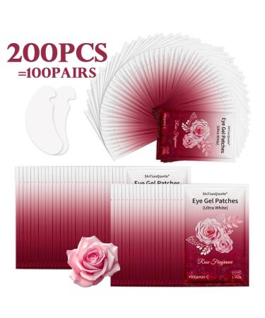 100 Pairs U-Shaped Hydrogel Eye Pads for Lash Extensions Ultra-White Rose-Scented Ultra-Thin & Anti-Allergic Under Eye Gel Patches Professional Eyelash Extension Supplies by ShiTianQianYe - Buy Online on GoSupps.com
