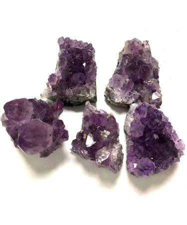Natural Raw Amethyst Quartz Geode Druzy Purple Crystal Cluster Stones Specimen Crafts Home Decor Ornament 4-6cm Rocks (Size : 4-6cm) - Buy Online on GoSupps.com