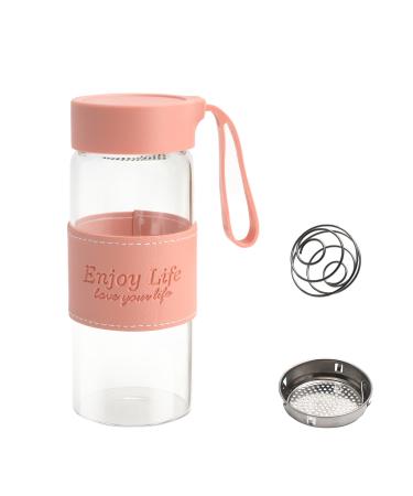 Shaker prot ines en verre 480 ml Shaker prot ines Shaker prot ines avec tamis et boule en acier inoxydable Shaker prot ines Bouteille de fitness Shaker pour prot ines Shaker pour prot ines