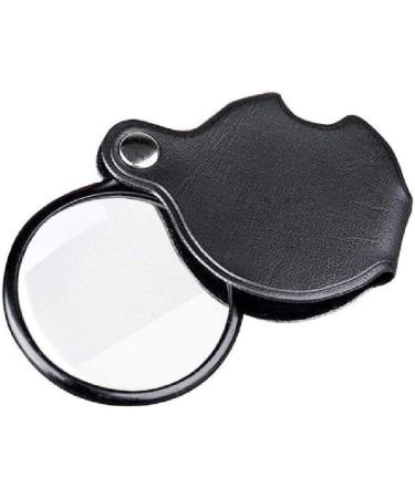 Portable Round Small Convenient Magnifier 10x Mini Foldable Leather Pocket Magnifier with Black Case Made in China - Buy Online on GoSupps.com