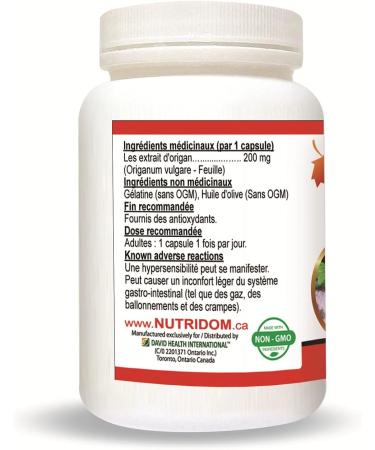 Nutridom Oil of Oregano Softgels - Wild Oregano Oil Supplement with Highly Concentrated Carvacrol - Easy to swallow Capsules - Non GMO - 30 Count - Buy Online on GoSupps.com