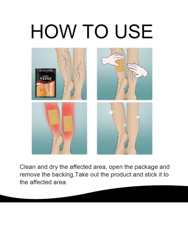 Varicose Vein Relief Patches - Herbal Plasters for Spider Veins & Leg Treatment | International Shipping - Buy Online on GoSupps.com