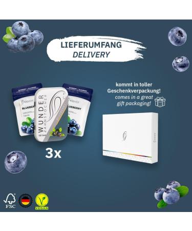 Miracle Toothpick Set - Sugar-Free Vegan Blueberry Flavored Toothpicks for Fresh Breath Smoking Cessation & Bad Breath - Plastic-Free Chewing Gum Alternative - Buy Online on GoSupps.com