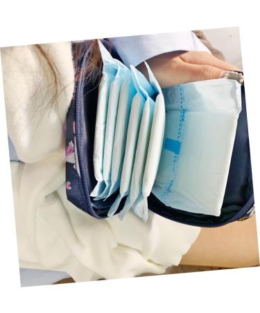 Healvian Small Stand Makeup Bag Organizer- Portable Sanitary Napkin Storage Pouch - Buy Online on GoSupps.com