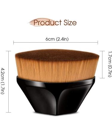 Petal-Shaped Makeup Brush Foundation Brush Foundation Makeup Brush Suitable for Mixed Liquid Cream or Flawless Powder Cosmetics Multifunctional Makeup Brush (black) - Buy Online on GoSupps.com