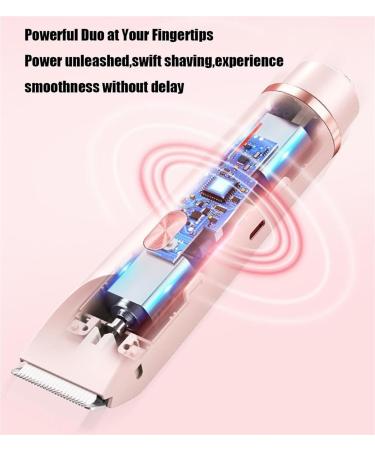 THUCHENYUC Womens Shaver 2in1 Doubleheaded Waterproof Wet And Dry Electric 2in1 Womens Body Shaver 2in1 Womens Body Shaver For Legs Underarm Hairs Pink - Buy Online on GoSupps.com