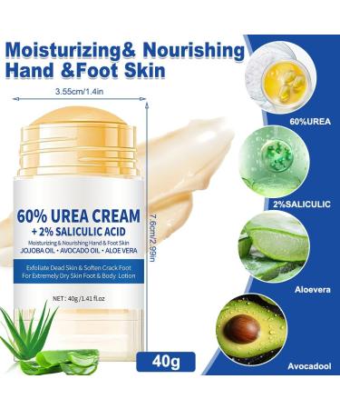 UNCLE 2 pieces moisturizing and anticracking foot cream 60 urea moisturizing and anticracking foot cream foot care cream relieves extreme dryness and cracking of the feet foot cream - Buy Online on GoSupps.com