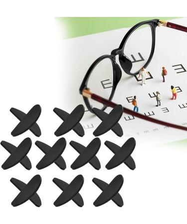 Fenteer 10 Pairs Slide-Resistant Nose Pads - Black Replacement Pads for Glasses | Durable & Comfortable Glasses Accessories - Buy Online on GoSupps.com