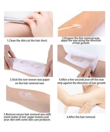 Vliese Strips for Warm Wax - 120 Fleeced Paper Hair Removal Strips for Face & Legs | Efficient Waxing Solution - Buy Online on GoSupps.com