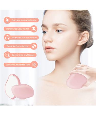 Reusable Crystal Hair Eraser for Women and Men - Painless Exfoliation Tool - Pink - Buy Online on GoSupps.com