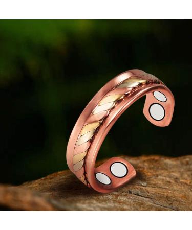 EnerMagiX Pure Copper Magnetic Rings for Women - Birthday Gift for Mom, Wife, Daughter | Women's Day Gift - CPR-0208L - Buy Online on GoSupps.com