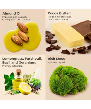 Lotion Bar with Relaxing Scent - Vegan & Eco-Friendly - Quick Absorption Solid Body Lotion for Dry Skin - Made in the USA - Perfect Travel Size for Women - Buy Online on GoSupps.com