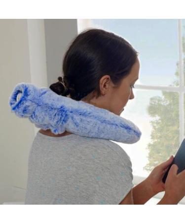 Plush Faux Fur Luxury Hot Water Bottle - Soft Neck U Shape Design, 1.8L Capacity (Dusty Pink) - Buy Online on GoSupps.com
