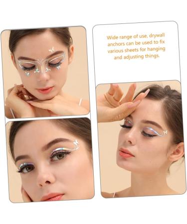 Healeved 30 Sheets Eyeliner Eye Makeup Stickers Temporary Eye Shadow Stickers Glitter Eye Shadow Flash Suit 1 count (Pack of 1) As Shownx5pcs - Buy Online on GoSupps.com