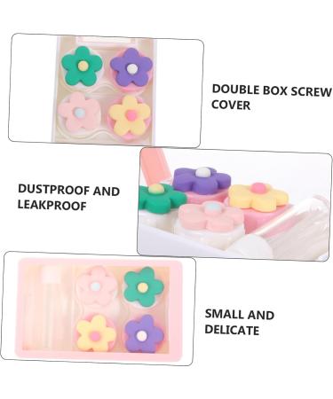 Buy Solustre Pink Travel Contact Lens Case - Invisible Box Container for Eye Contacts | Durable & Stylish - Buy Online on GoSupps.com
