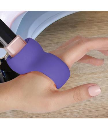 Shitafe Nail Polish Bottle Holder Wearable Wearable Manicure Display Tools - Strong Grip Airlock Suction Silicone Nail Polish Holder For Nail Art Salon Design Violet - Buy Online on GoSupps.com