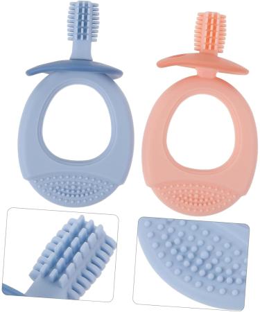 Frcolor 16 STK Silicone Toothbrush for Kids - Baby & Toddler Chew Toys for Molar Cleaning | Safe & Fun Oral Care - Buy Online on GoSupps.com