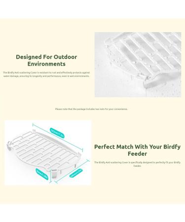 Netvue Anti-Bird Feed Scattering Cover for Birdfy Smart Birdhouse | 2-Piece Protective Cover for Bird Feed | International Shipping Available - Buy Online on GoSupps.com