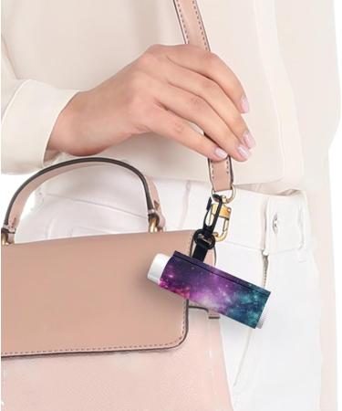 SCRAWLGOD Galaxy Print Lip Balm Holder Keychain Portable Lip Balm Sleeve keychain Chapstick Holder Secure and Nice Hand Feeling Set of 5 Galaxy 5 - Buy Online on GoSupps.com