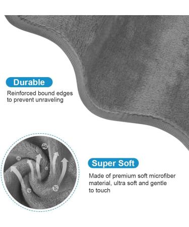 URAQT 5 Pack Face Cloths Make Up Remover Microfibre Face Wipes for Reusable Makeup Remover Cloth Washable Ultra Soft Facial Cleansing Wipe Cloths (Dark Grey) 5 Pcs-dark Grey - Buy Online on GoSupps.com