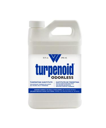 Weber Odorless Turpenoid  Artist Paint Thinner and Cleaner  946ml (32 Fl Oz) Bottle  1 Each 1 Quart (Pack of 1)