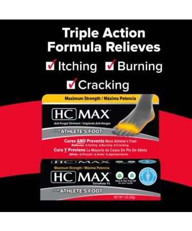 HC Max Maximum Strength Anti-Fungal Ointment 28gm - Hongo Cura - Buy Online on GoSupps.com