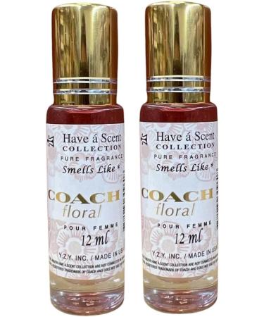 Smell like Coach Floral Pour Femme Roll On Oil 12ml (Pack of 2)