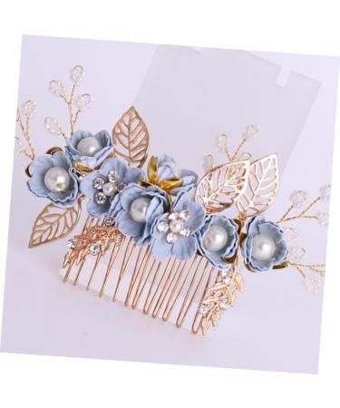 FRCOLOR 1 Set of 4 Comb Insert Rhinestone Headdress Hair Accessories with Flowers Floral Hair Accessories Comb for Touping Hair Bridal Wedding Hair Comb Set Rhinestones Child - Buy Online on GoSupps.com