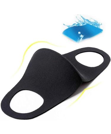 Riou Face Mask with Motif - Washable Reusable Cotton Breathable Mouth & Nose Protection Scarf for Men & Women (Black) | International Shipping Available - Buy Online on GoSupps.com