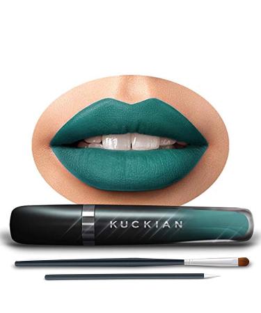 KEROSENE  by Kuckian - Halloween 12-Hour Aqua Teal Lipstick - Vegan & Cruelty Free