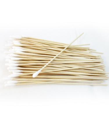 100 Pcs Extra Long Cotton Swab Applicators with Sturdy Wood Handles - Ideal for Crafts & Beauty - Buy Online on GoSupps.com