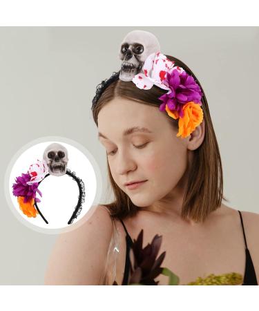 FOMIYES Lot De 3 -t tes De Mari e Pour Halloween Motif T te De Mort Et Fleurs Pour Gar ons Et Filles D corations De F te Pour Adultes 1 unit (Lot de 1) Multix3pcs - Buy Online on GoSupps.com