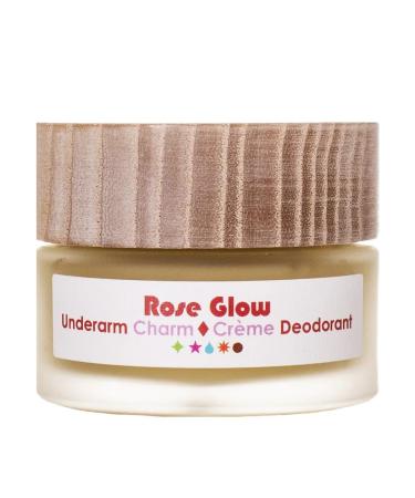 Living Libations - Organic Underarm Charm Cream Deodorant | Natural Wildcrafted Clean Beauty (Rose Glow .2 oz | 6.5 ml) 0.2 Ounce (Pack of 1)