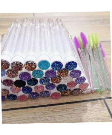 HAPINARY Fake Eye Lashes 10pcs Hollow with Drill Fake Lashes Clear Mascara for Eyelashes Volume Brush Eyelash Woman Mini 11x1.2cm Random Color - Buy Online on GoSupps.com