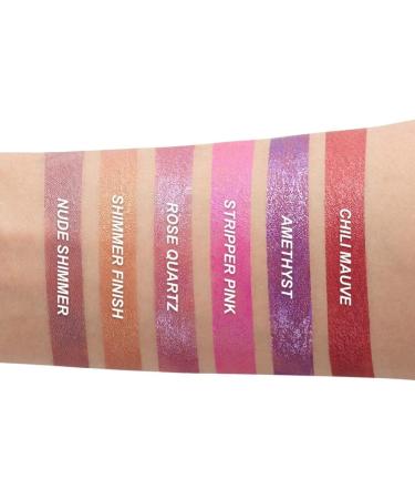 Allbesta Lipgloss Waterproof Lipstick Long Lasting Metallic Shimmer Glitter Lipstick - Buy Online on GoSupps.com