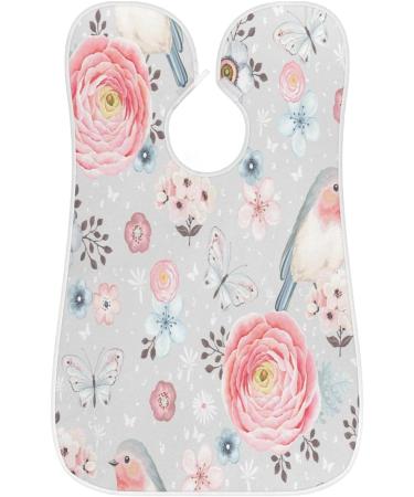 Beard Bib Apron for Men | Waterproof Hair Catcher & Grooming Cape - Rose Butterfly Design - Buy Online on GoSupps.com