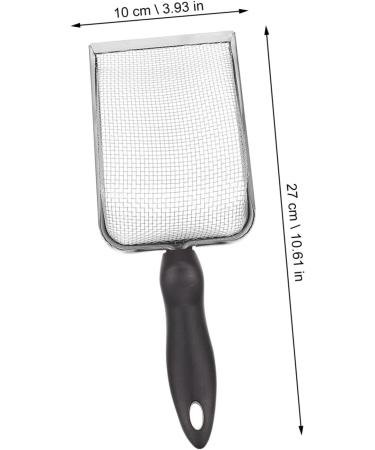 BESPORTBLE 2 Pcs Pet Cleaning Tools Shovel Fine Mesh Scoop Mats Scoops Pump Rat Cage Gear Cork Stainless Steel 27X10X5CMx2pcs Blackx2pcs - Buy Online on GoSupps.com