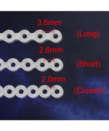 10 Pcs Colorful Orthodontic Elastic Chain Brace Power Chains - 4.5M/Pack - Buy Online on GoSupps.com