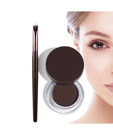 Gel Eyeliner Waterproof - Smudge Proof Long Wearing Eye Liner | Makeup Accessories For Dry Skin Sensitive Skin Oily Skin Combination Skin Suitable For Home And Traveling Kagrote Natural Brown
