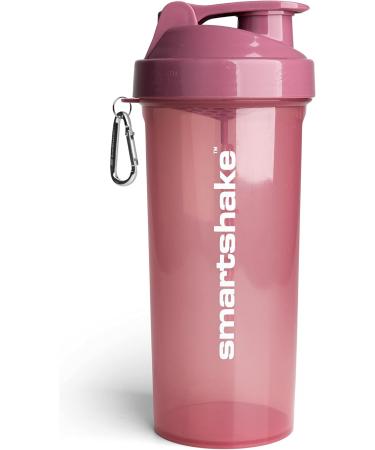 Smartshake Lite 1000ml Protein Shaker Bottle | BPA-Free Gym Drink Cup | Spout-Safe Deep Pink Water Bottle for Smoothies & Supplements - Buy Online on GoSupps.com