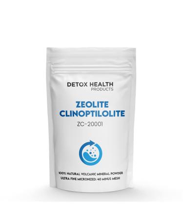 Zeolite Clinoptilolite Powder |Ultra FINE Less-Than 2 m | Clinoptilolite 95% | 3X Activated | Natural Mineral Dust | Detox Health Products | 8 oz