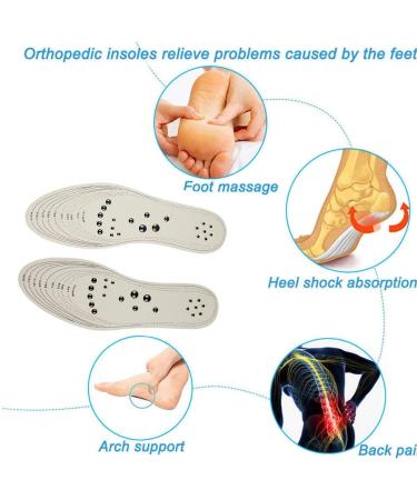 Eeuk Massage Magnetic Insoles - Orthopedic Acupressure Soles for Fatigue Relief | Breathable & Deodorant | International Shipping - Buy Online on GoSupps.com