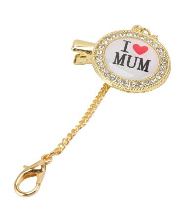 Soft Silicone BPA-Free Baby Pacifier with Chain Clip | Night Sneaker for 6-18 Months | Essentials for Premature Babies | White Strass Bling - Buy Online on GoSupps.com